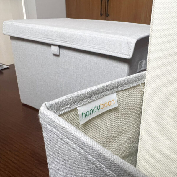 Foldable Premium Fabric Storage Box – 2 Pack – 2 Boxes and 4 hardboards - Image 8
