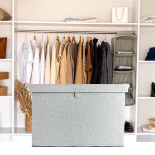 Foldable Premium Fabric Storage Box – 2 Pack – 2 Boxes and 4 hardboards - Image 9