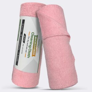 Reusable Kitchen Towel Roll – Pink Color – Washable and Soft Microfiber Fabric – 20 Pcs