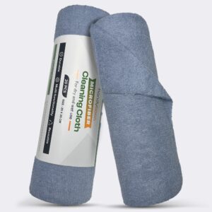 Reusable Kitchen Towel Roll – Light Blue Color – Washable and Soft Microfiber Fabric – 20 Pcs